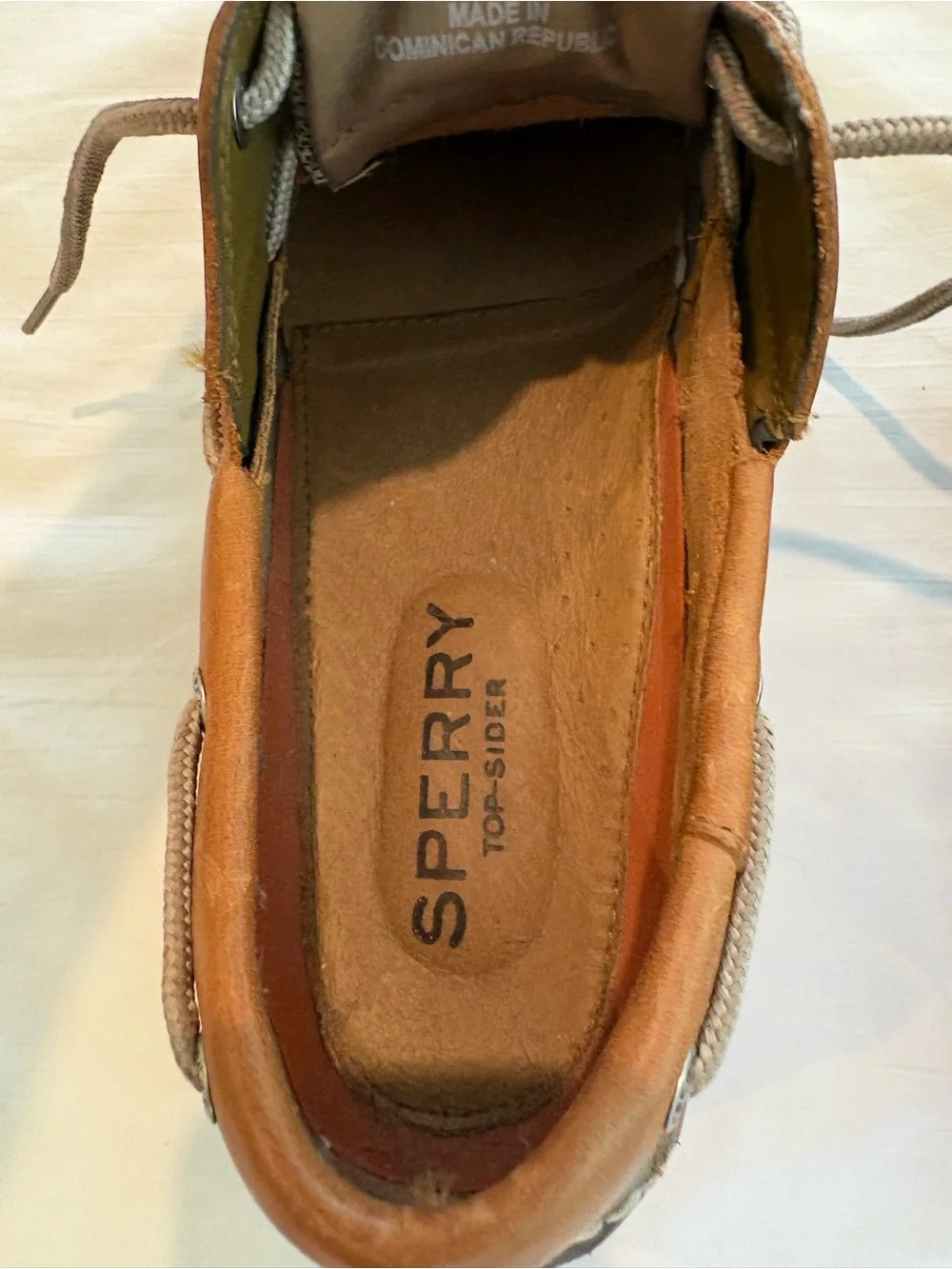 Sperry Billfish 3-Eye Boat Shoe in Brown Leather size 9.5 Topsiders Resortwear